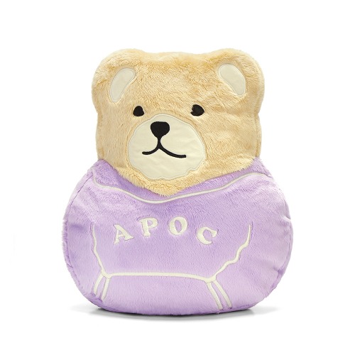 Signature Bear Cushion&amp;Blanket_Violet